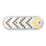 6" Amber 35 LED Reflector Oval Sequential Turn Signal Light