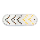 6" Amber 35 LED Reflector Oval Sequential Turn Signal Light