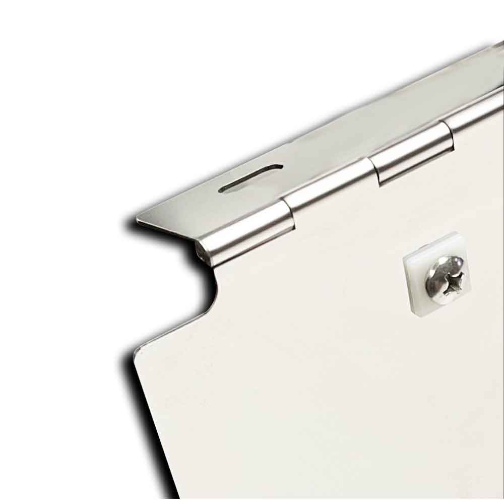 Hinged Triple Plate Holder 430 Stainless Steel