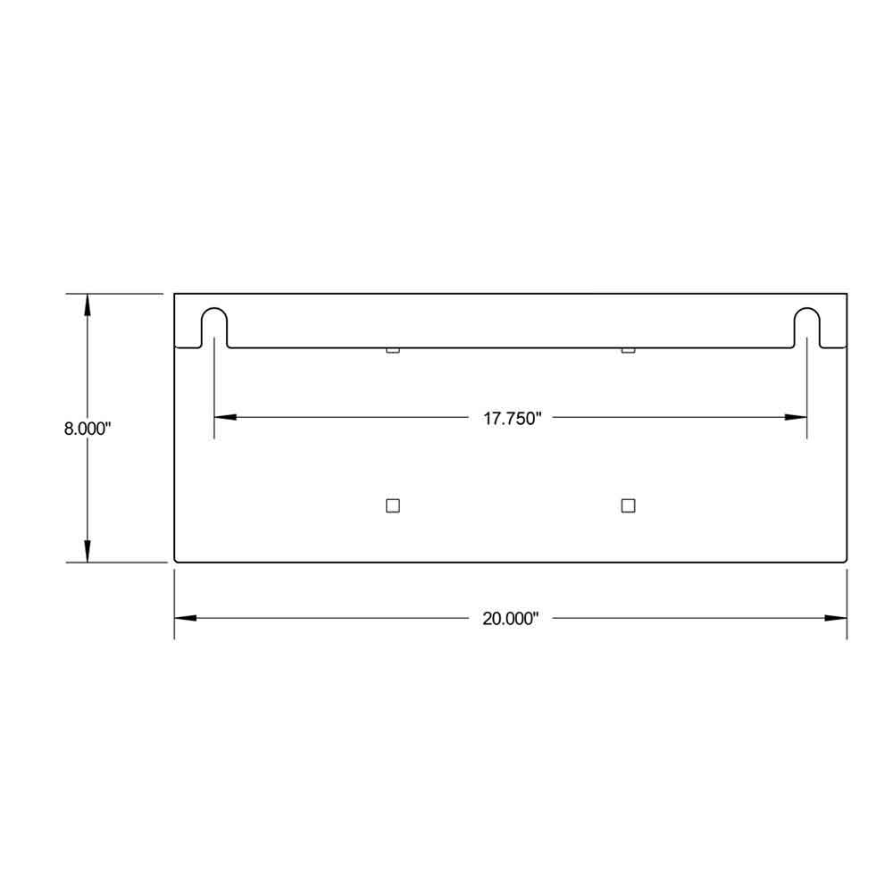 Peterbilt 389, 388 430 Stainless Steel License Plate Holder