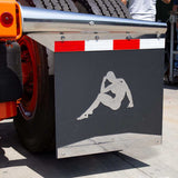 Posing Man Stainless Steel Cut Out Screw On Mount (PR)