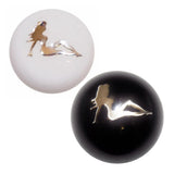 Chrome Lady Solid Colored Brake Knob