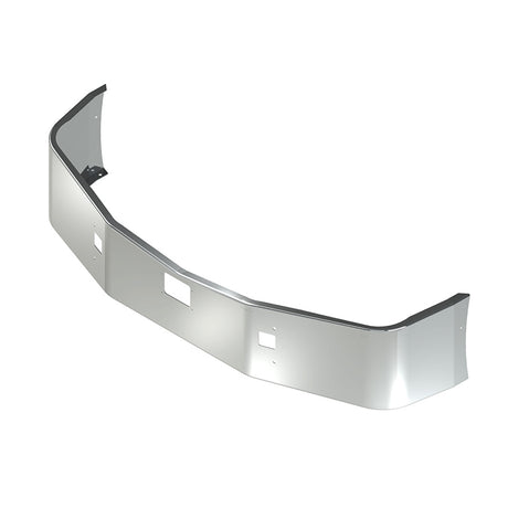 Peterbilt 579 2021+ setback axle 16.5" chrome bumper with tow and radar holes for semi trucks
