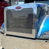 Peterbilt 386 Stainless Steel Grill Surround and Mesh Kit