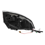 Freightliner Cascadia 2018+ Black Quad LED Headlight with LED DRL & Sequential Signal