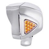 Peterbilt Chrome 10 High Power LED Projection Headlight Assembly with Mounting Arm and Turn Signal Side Pod