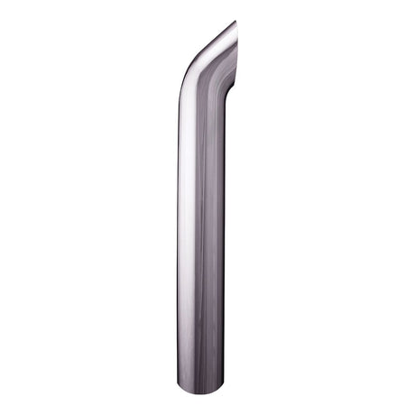 5"D X 44"L west coast curve top chrome one-piece stack