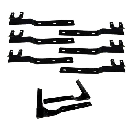Low air single axle fender hidden bracket kit - mounts 4 fenders