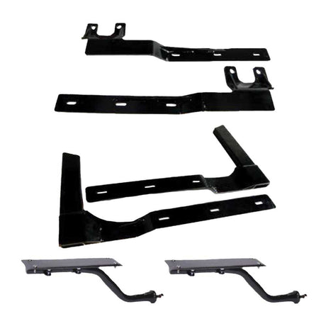 Low air 2005 and newer tandem fender hidden bracket kit - with 360 swivel pad bracket