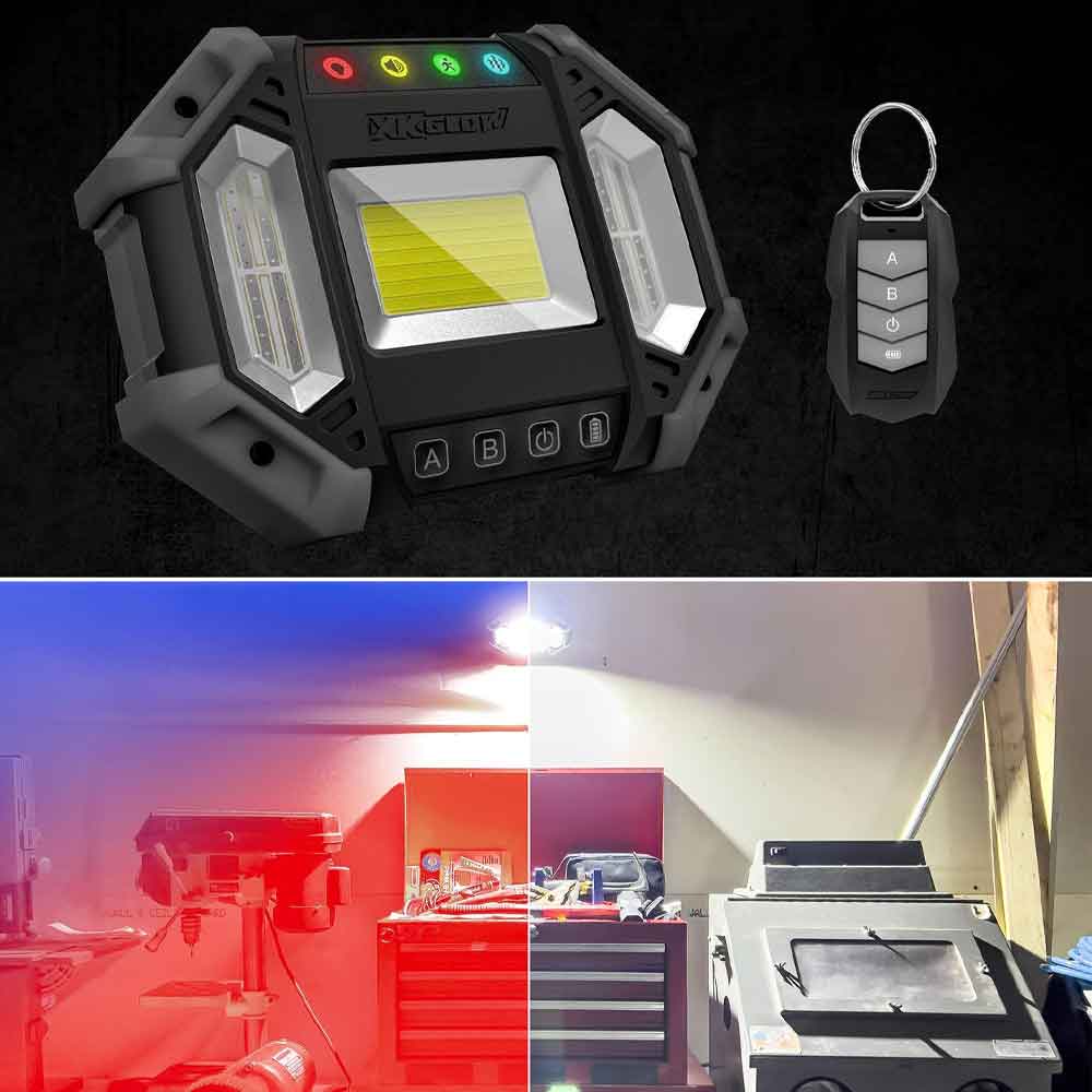 XK 7 Mode LED Work and Security Light with Remote
