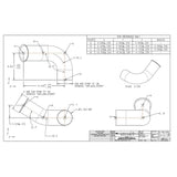 PB 386, 388, 389 Turbo Down 5" Pipe for Exhaust with 3406E Caterpillar Engine