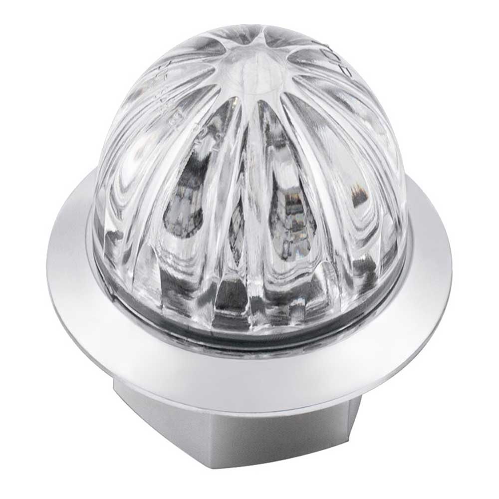 Double Fury Mini Watermelon Amber, White 2 LED Light with Clear Lens