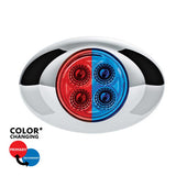 3" Double Fury 4 LED Oval Marker Light