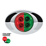 3" Double Fury 4 LED Oval Marker Light
