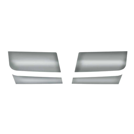 Peterbilt 567 setback axle four piece stainless steel fender guards for semi trucks