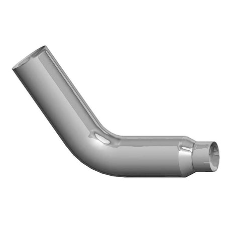 7"-5"D X 20"L x 20"R 60 degree chrome elbow with expanded end (variant 2)