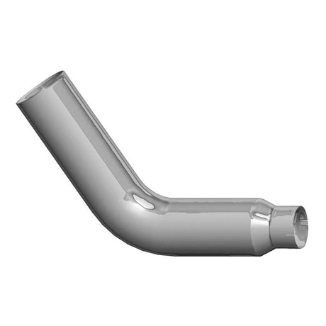 7"-5"D X 15"L x 21"R 68 degree chrome elbow with expanded end