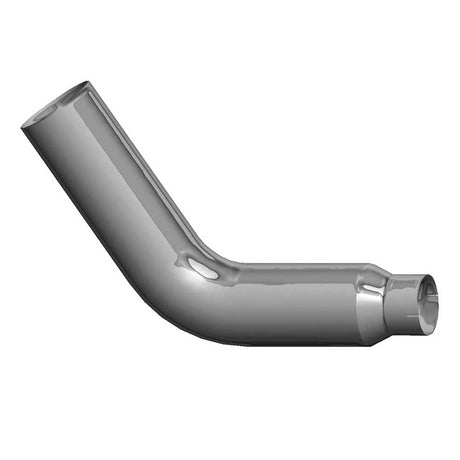8"-5"D X 15"L x 17"R 68 degree chrome elbow with expanded end (variant 2)