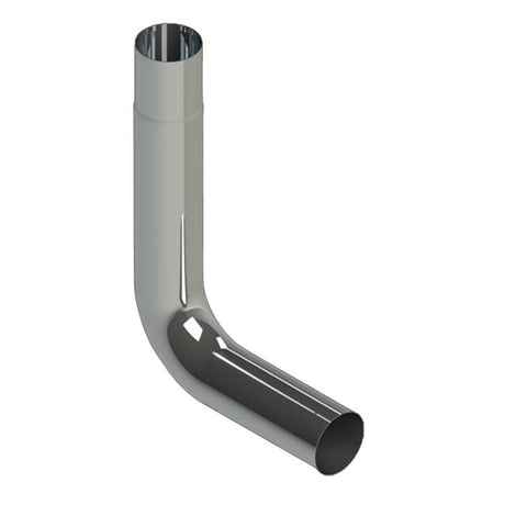 7"-5"D X 10"L x 15"R 90 degree chrome elbow with plain end