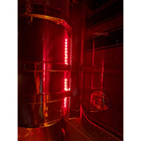 Kenworth W900B, W900L 15" SS Red LED Backlit Rear Air Cleaner Light Bar with Clear Lens