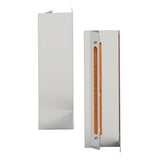 Kenworth W900B, W900L 15" SS Amber LED Backlit Front Air Cleaner Light Bar with Clear Lens