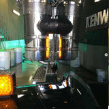 Kenworth W900B, W900L 15" SS Amber LED Backlit Front Air Cleaner Light Bar with Clear Lens