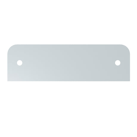 10"L X 3"W stainless steel Wti fender guard, close-up