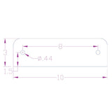 10"L x 3"W Stainless Steel WTI Fender Guard