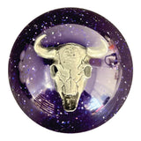 Cow Skull Glitter Brake Knob