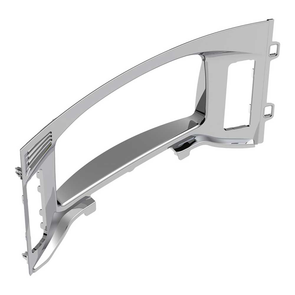 Freightliner Cascadia 2018+ Chrome Plastic Center Dash Instrument Bezel