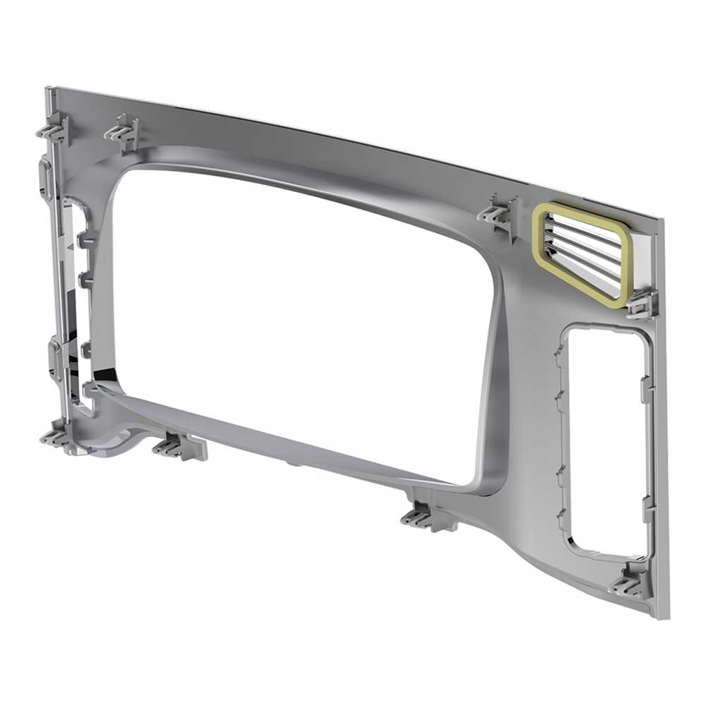 Freightliner Cascadia 2018+ Chrome Plastic Center Dash Instrument Bezel