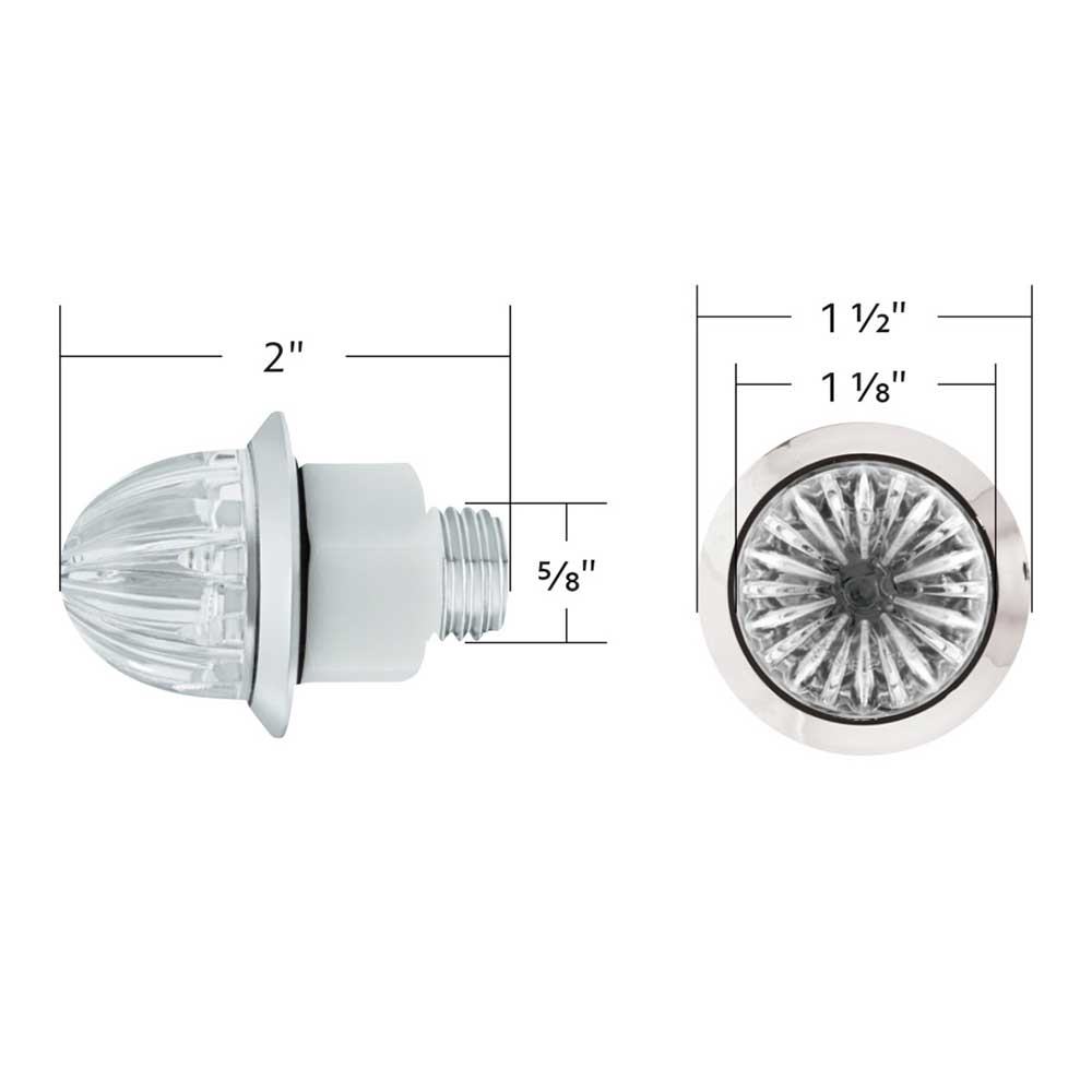 1-1/8" Mini Watermelon 2 LED Light
