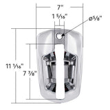Freightliner Cascadia 2018+ Chrome 6 LED Door Handle Covers