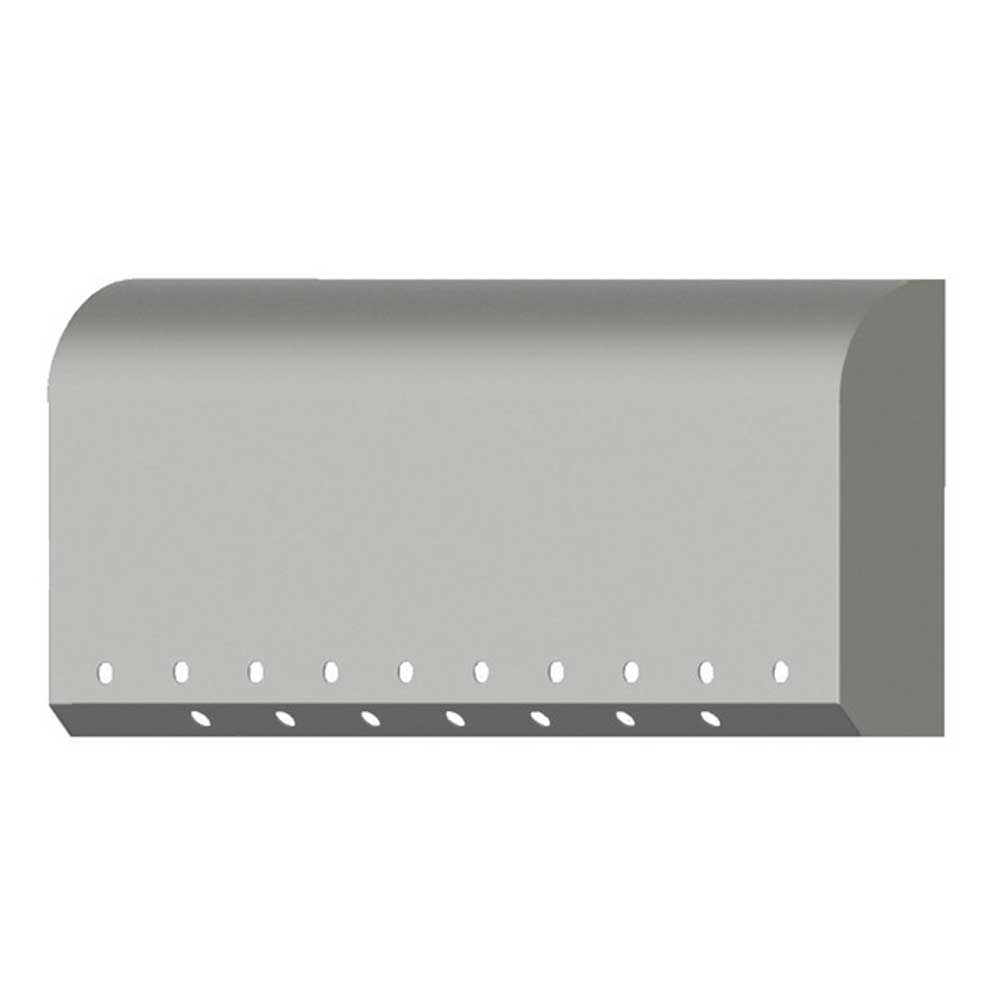 Peterbilt 386, 389 Paintable Aluminum Shock Cover with Ten 3/4" Holes and Seven 3/4" Holes Cutouts