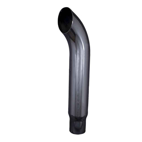 6"-5"D X 48"L black series west coast curve steel stack