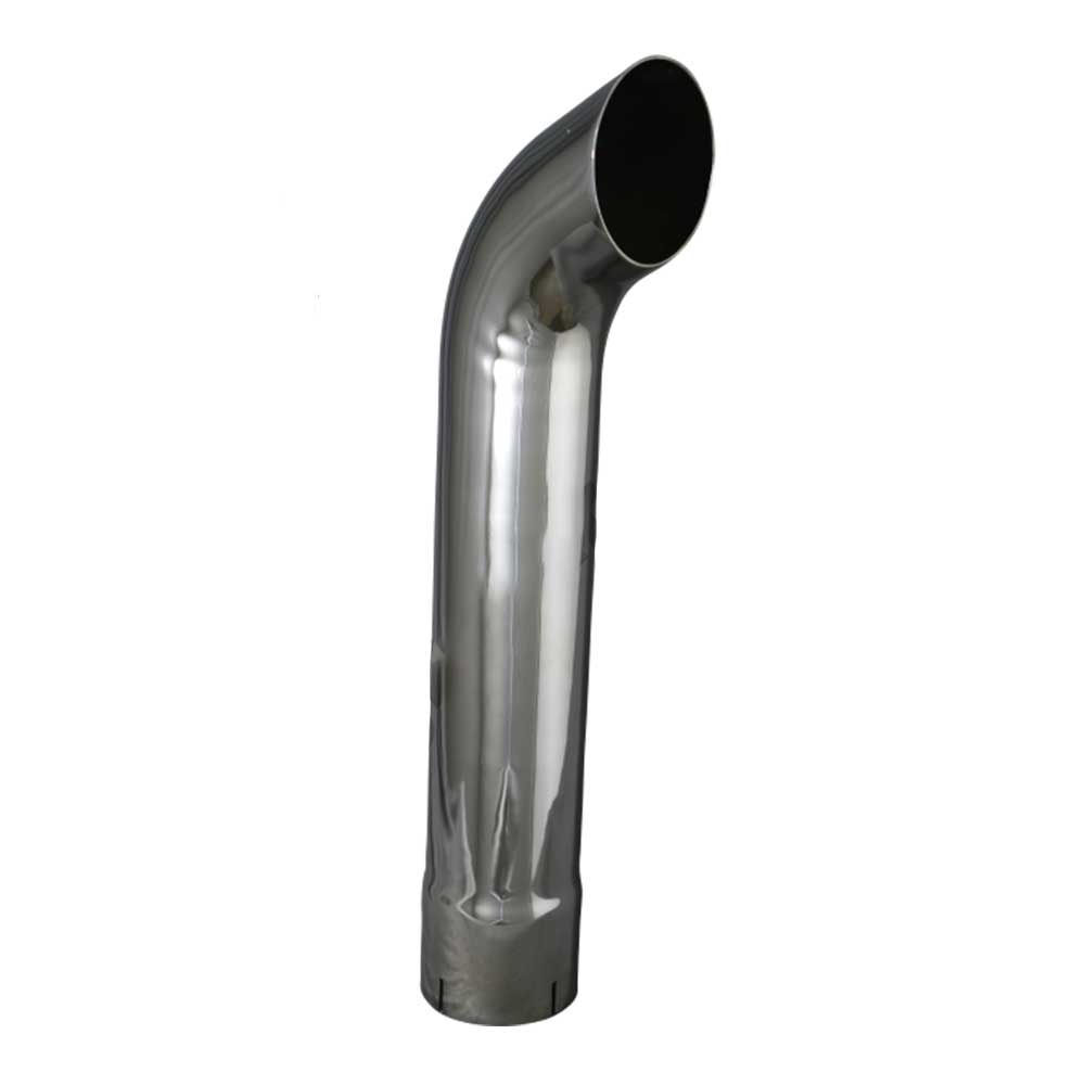 4"D x 24"L Curved Chrome Stack