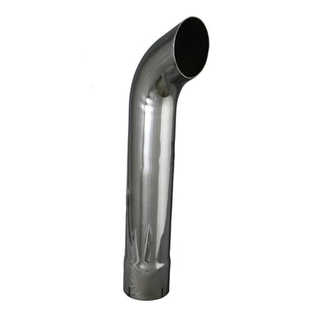 4"D X 24"L curved chrome stack