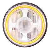 7" Ultralit High Power Projection LED Light with Dual Color LED Halo and Classic Style Lens