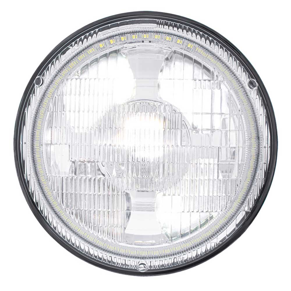 7" Ultralit High Power Projection LED Light with Dual Color LED Halo and Classic Style Lens