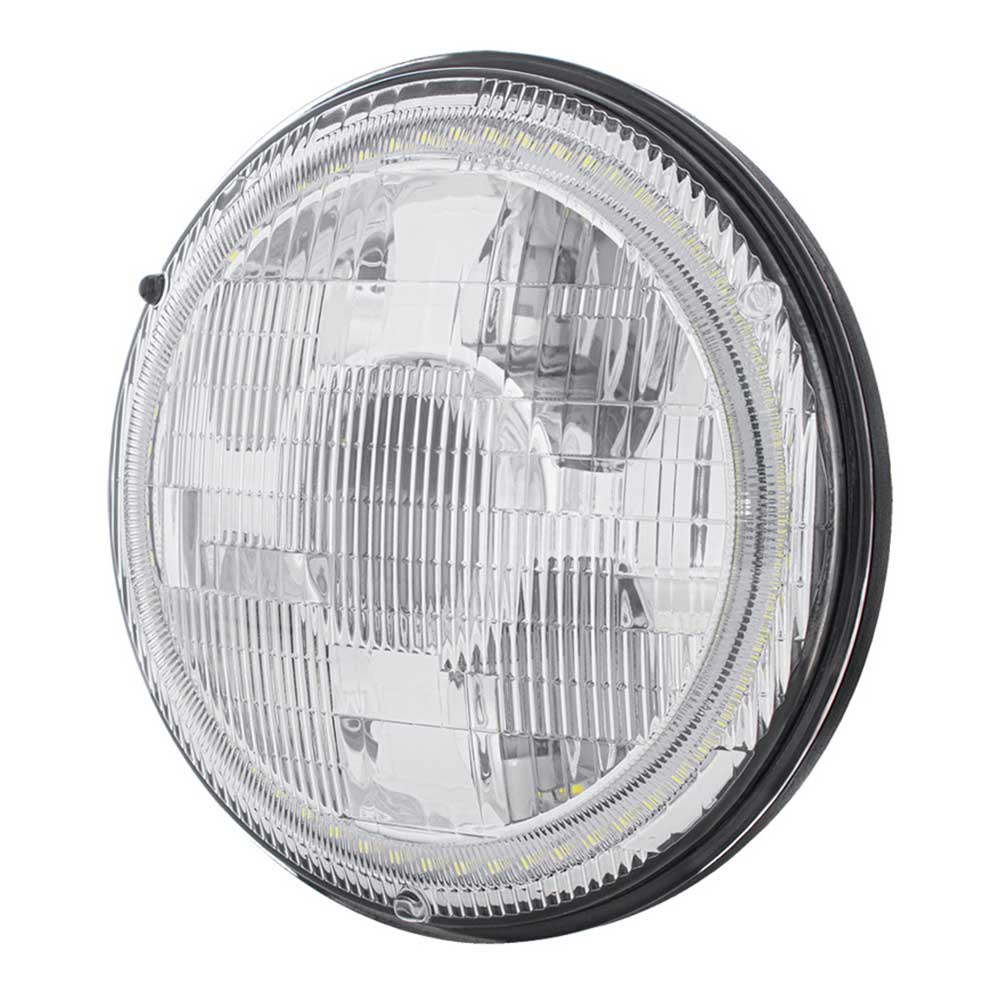 7" Ultralit High Power Projection LED Light with Dual Color LED Halo and Classic Style Lens