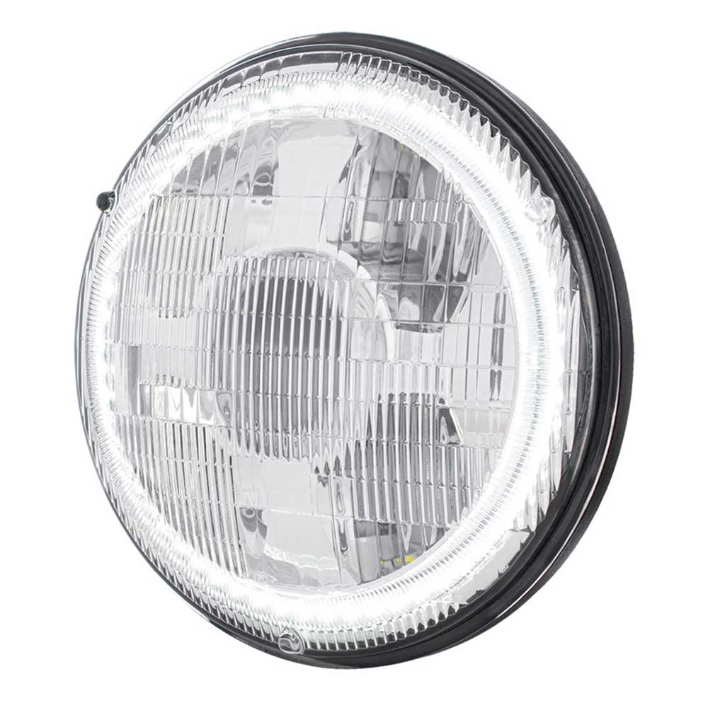 7" Ultralit High Power Projection LED Light with Dual Color LED Halo and Classic Style Lens