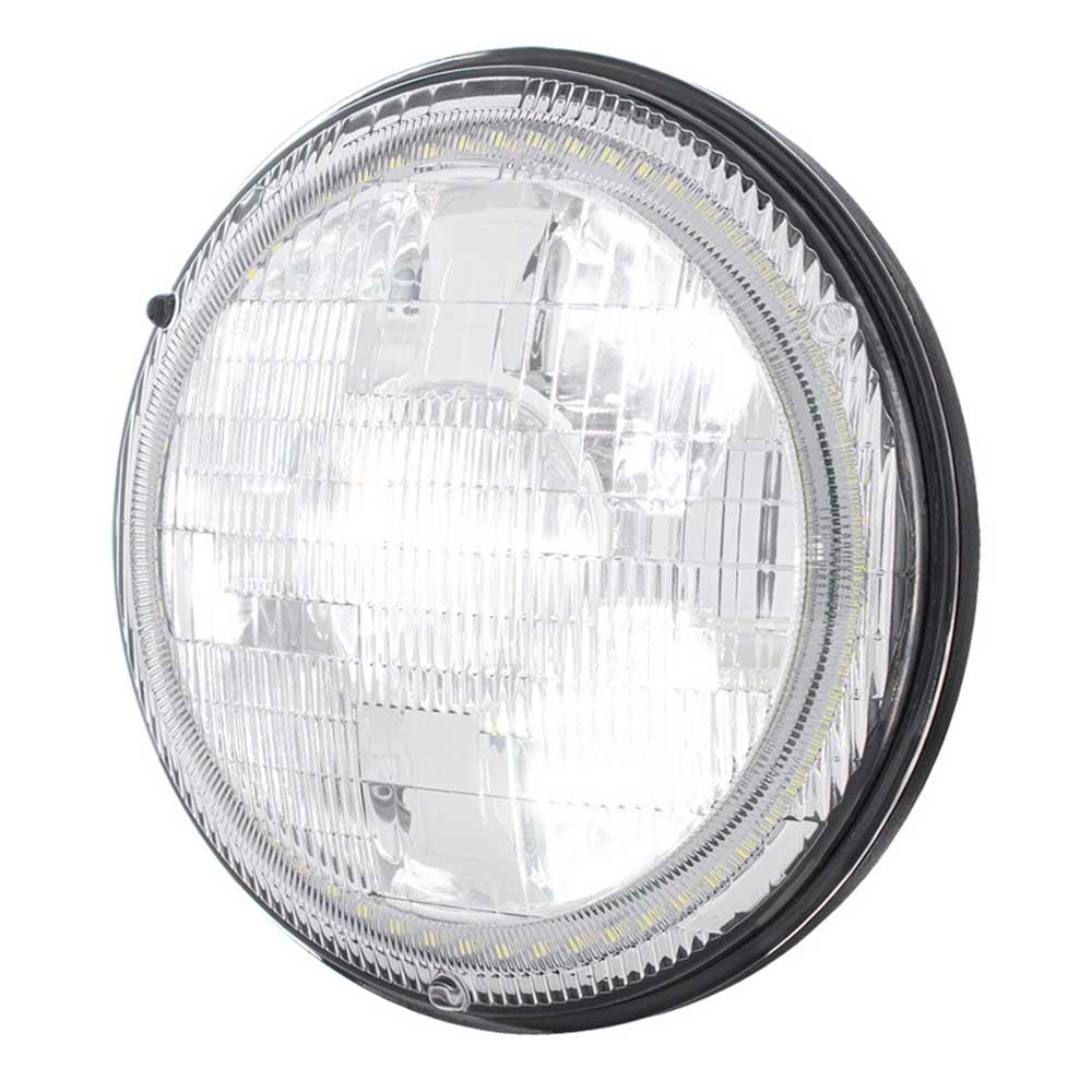 7" Ultralit High Power Projection LED Light with Dual Color LED Halo and Classic Style Lens