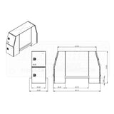 B-Pack 24" x 55" x 82" Smooth Toolbox