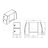 B-Pack 30" x 55" x 82" Smooth Toolbox