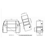 B-Pack 30" x 55" x 82" Smooth Toolbox