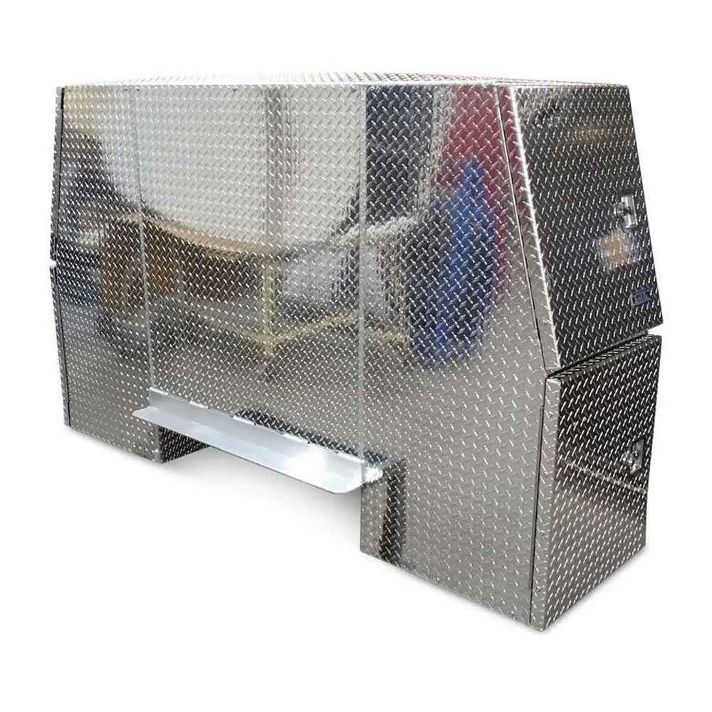 B-Pack 24" x 55" x 82" Checker Plate Toolbox