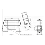 B-Pack 24" x 55" x 92" Smooth Toolbox