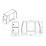 B-Pack 30" x 55" x 92" Smooth Toolbox