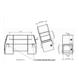 B-Pack 30" x 55" x 92" Smooth Toolbox