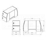 B-Pack 36" x  55" x 92" Smooth Toolbox